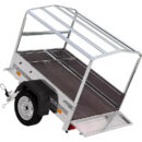 Garden Trailer 150 KIPP con lona y rueda de apoyo
