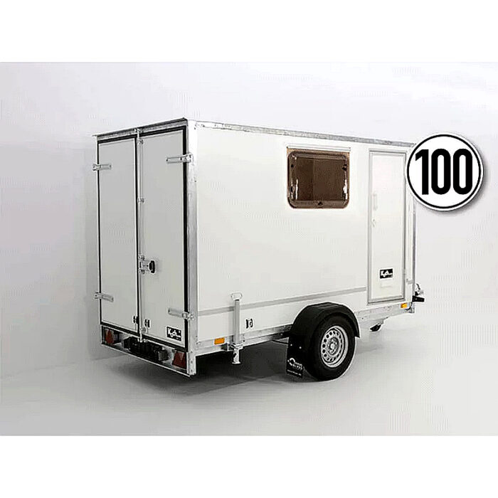 Blyss Remolque cerrado BK 146x304 cm 1,3t con puerta lateral y ventana