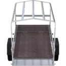Garden Trailer 150 KIPP con lona y rueda de apoyo