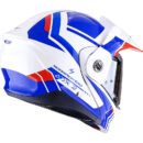 Casco abatible Scorpion ADX-2 blanco/azul/rojo con visera solar
