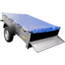 Garden Trailer 201 KIPP con lona plana y rueda de apoyo