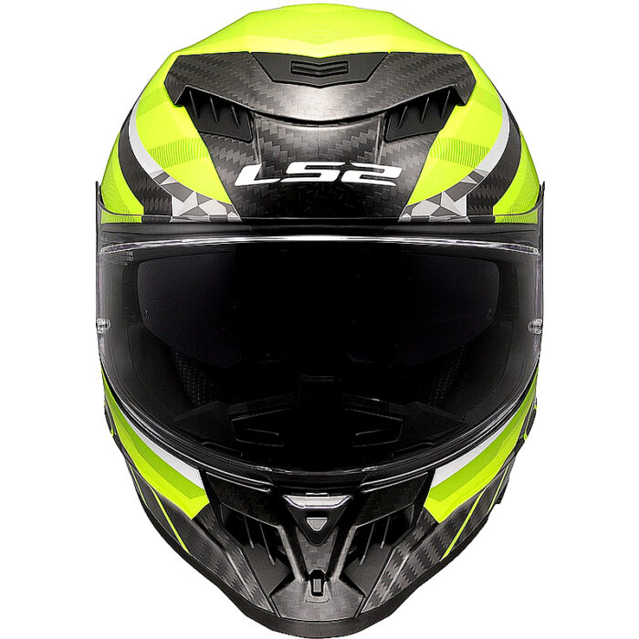 Casco integral LS2 FF807 Dragon Trax Hi Vis Carbon - Imagen 6