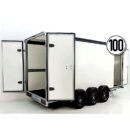 Henra Boxvan Remolque cerrado negro 3,5t Tridem
