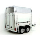 Blomert ISI Blitz Alu Remolque para Caballos 2 plazas, color plata
