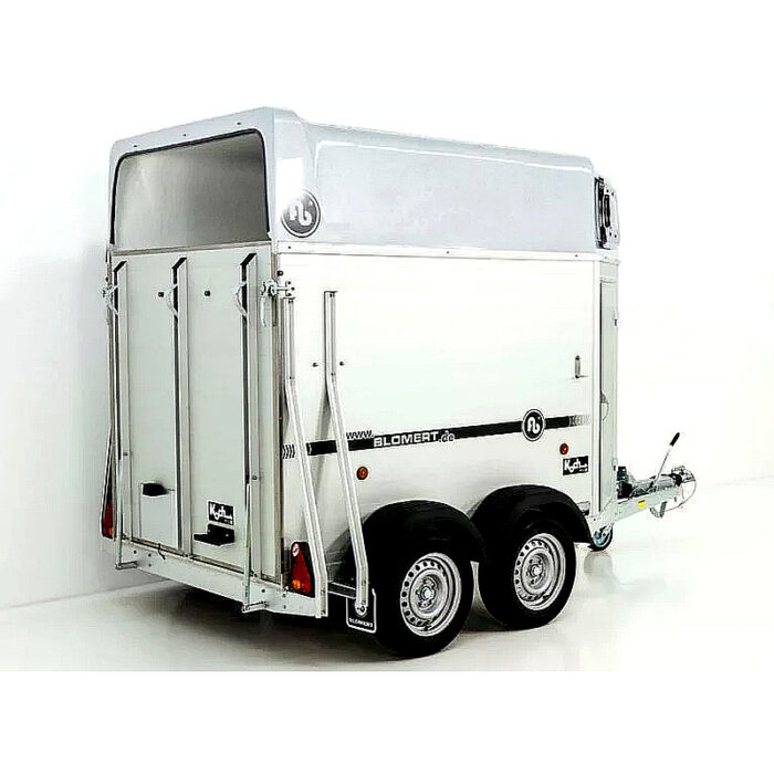Blomert ISI Blitz Alu Remolque para Caballos 2 plazas, color plata - Imagen 2