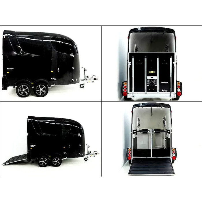 Humbaur Maximus 2700 S, remolque para caballos, negro - Imagen 2