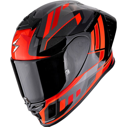 Casco integral Scorpion Exo R1 Evo II Air negro/plata/rojo