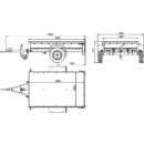 Garden Trailer 201 KIPP – Remolque de coche 750 kg