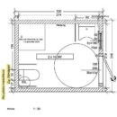 Contenedor sanitario compacto de 10 pies – 7,35 m²
