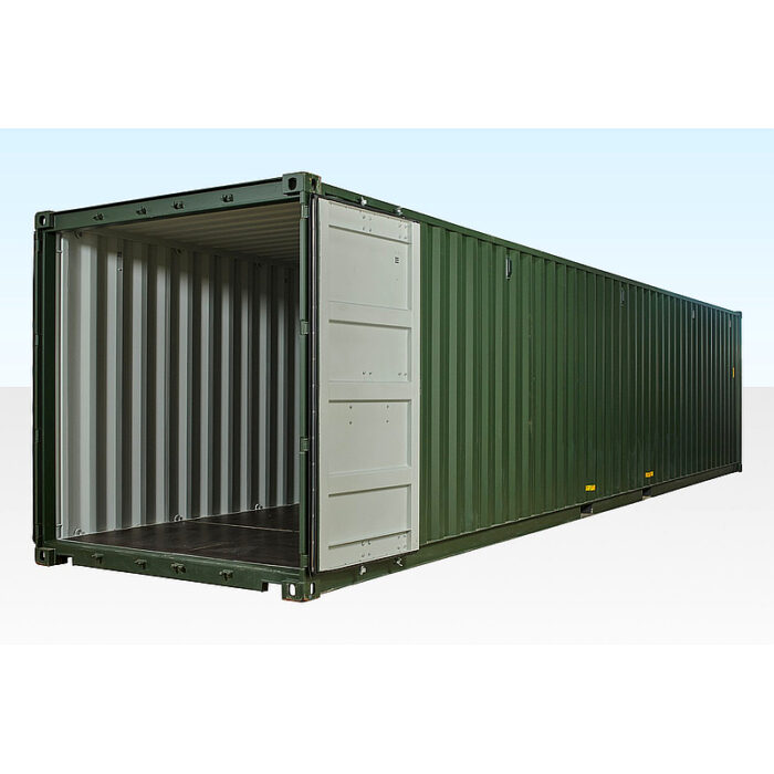 Contenedor marítimo verde 40 pies – (RAL 6007) - Imagen 2