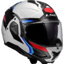 Casco abatible LS2 FF910 Advant II Carbon blanco/azul/rojo