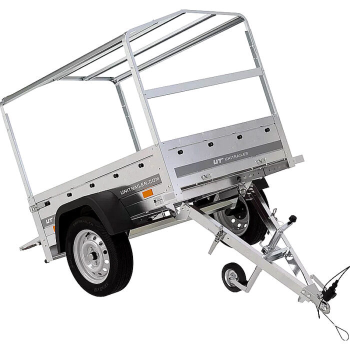 Garden Trailer 150 KIPP con lona y rueda de apoyo - Imagen 4