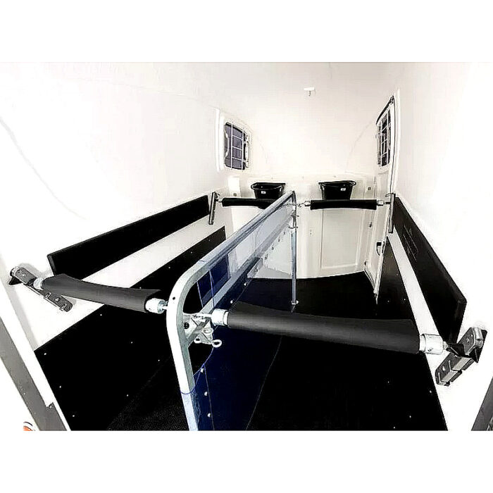 Humbaur Maximus 2700 S, remolque para caballos, blanco - Imagen 6