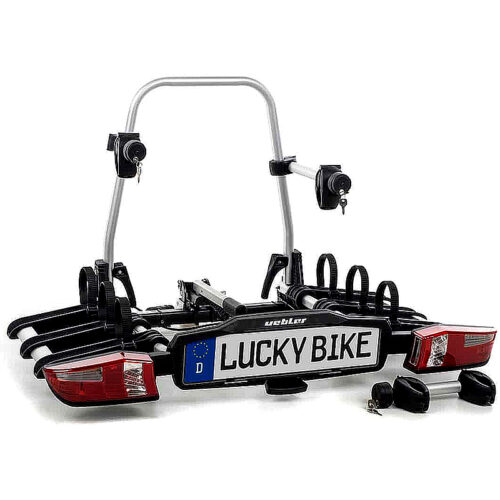 Uebler X31 S, portabicicletas trasero plegable para 3 bicicletas