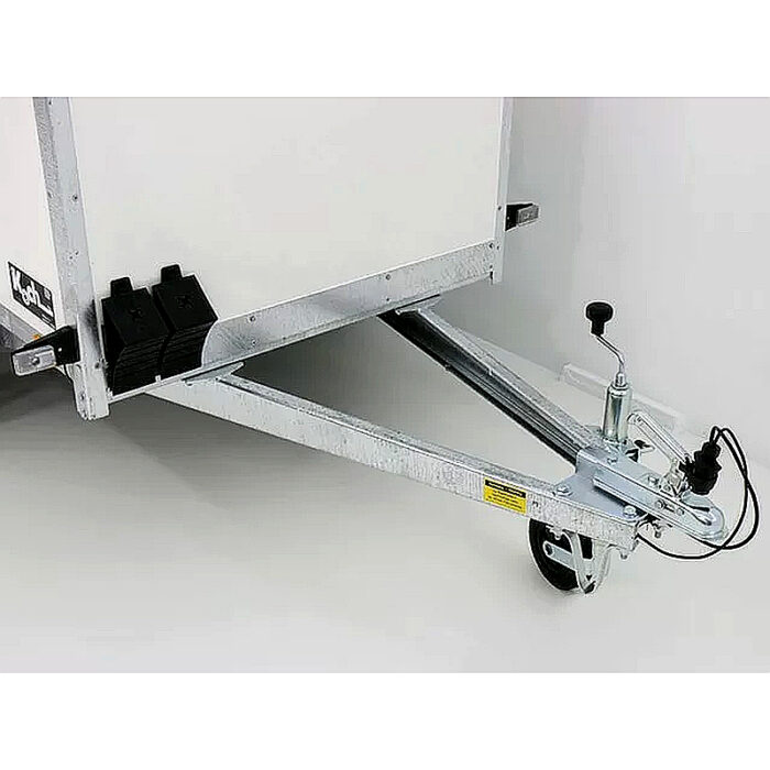 Remolque cerrado BK 750 kg, 135 x 248 x 150 cm, blanco - Imagen 12