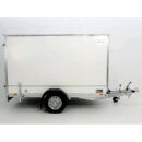 Remolque cerrado BK 146x304x180 cm, 1300 kg, blanco