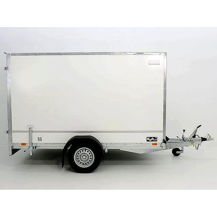 Remolque cerrado BK 146x304x180 cm, 1300 kg, blanco - Imagen 9