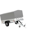 Remolque de jardín UNITRAILER 264 KIPP, un eje, 750 kg
