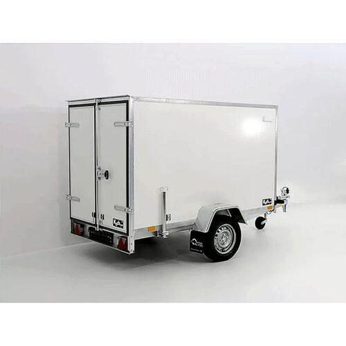 Remolque cerrado BK 750 kg, 135 x 248 x 150 cm, blanco