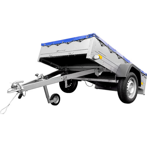 Garden Trailer 201 KIPP con lona plana y rueda de apoyo