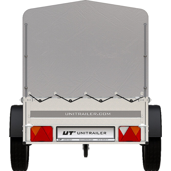 Remolque Garden Trailer 201 KIPP 750 kg con lona alta - Imagen 5