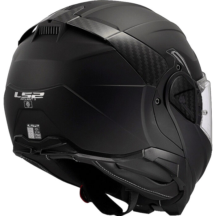 Casco abatible LS2 FF910 Advant II Carbon Mate Negro - Imagen 5