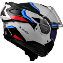 Casco abatible LS2 FF910 Advant II Carbon blanco/azul/rojo