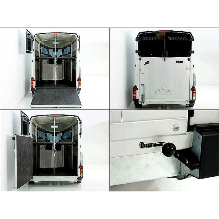 Ifor Williams HBX 511 remolque para caballos, negro - Imagen 11