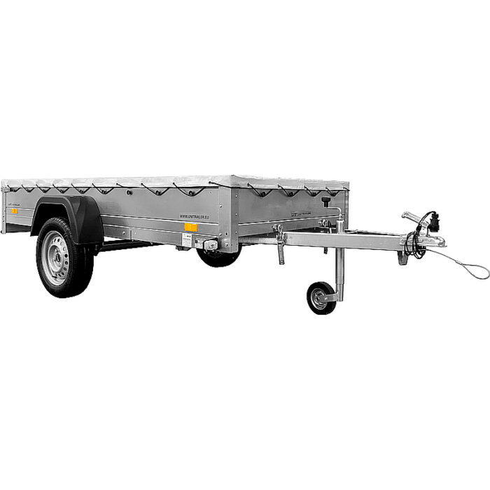 Remolque Garden Trailer 264 KIPP con lona plana, 750 kg - Imagen 3