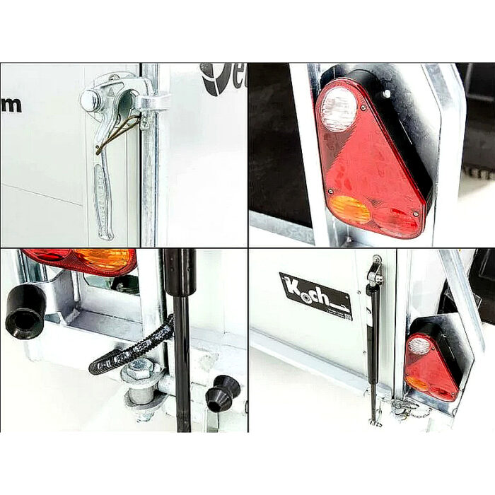 Debon DK R255 Remolque Cerrado 125x255x156 cm, 1300 kg - Imagen 14