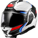Casco abatible LS2 FF910 Advant II Carbon blanco/azul/rojo