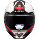 Casco abatible LS2 FF910 Advant II Carbon blanco/azul/rojo