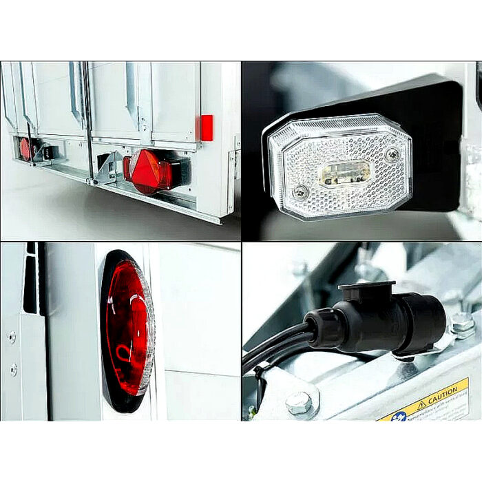 Humbaur Remolque cerrado 1,5t Alu/Polybug con puerta lateral y rampa - Imagen 13