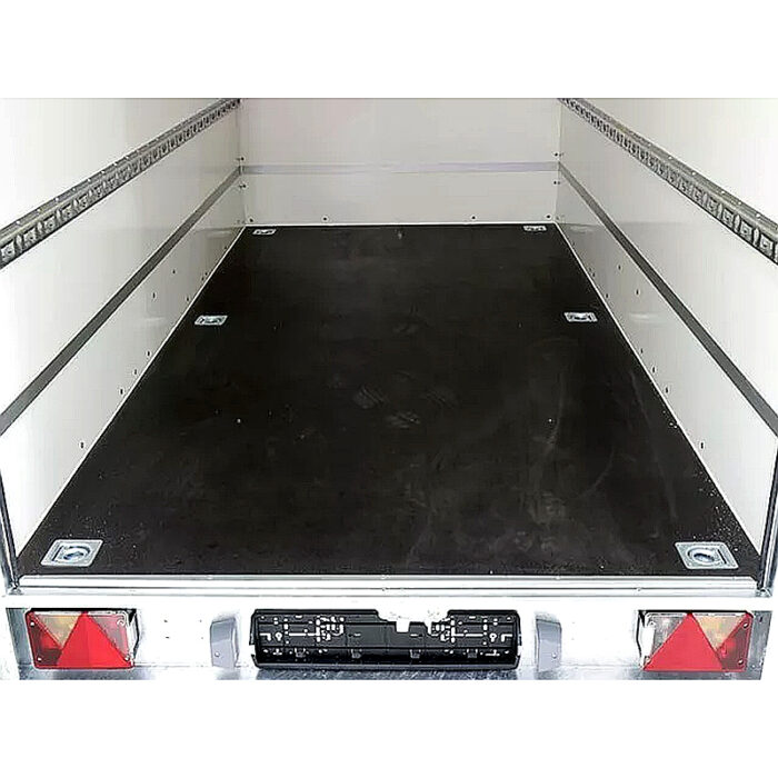 Remolque cerrado BK 146x304x180 cm, 1300 kg, blanco - Imagen 2