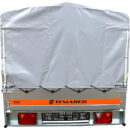 Remolque basculante de 205 x 125 x 110 cm con lona