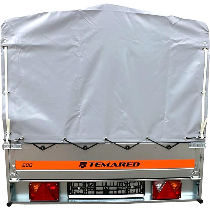 Remolque basculante de 205 x 125 x 110 cm con lona - Imagen 2