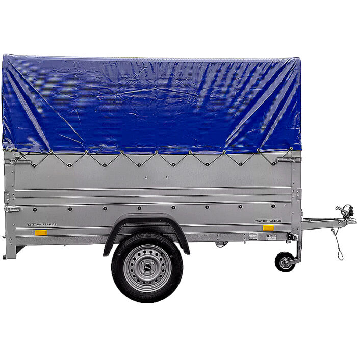 Remolque de jardín UNITRAILER 230 KIPP 750 kg con lona alta - Imagen 2