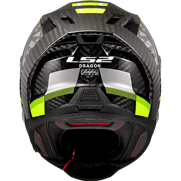 Casco integral LS2 FF807 Dragon Trax Hi Vis Carbon - Imagen 4
