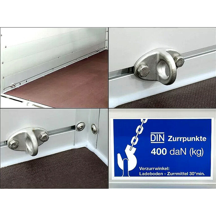 Koch Remolque con tapa Tipo U2 105x205 cm, 750 kg - Imagen 11