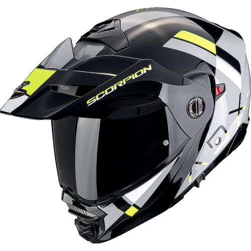 Casco abatible Scorpion ADX-2 gris/negro/amarillo neón