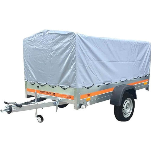 Remolque basculante de 205 x 125 x 110 cm con lona