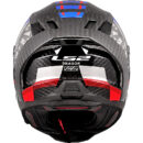 Casco integral LS2 FF807 Dragon Carbon, azul/rojo