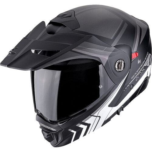 Casco abatible Scorpion ADX-2 negro mate/plata