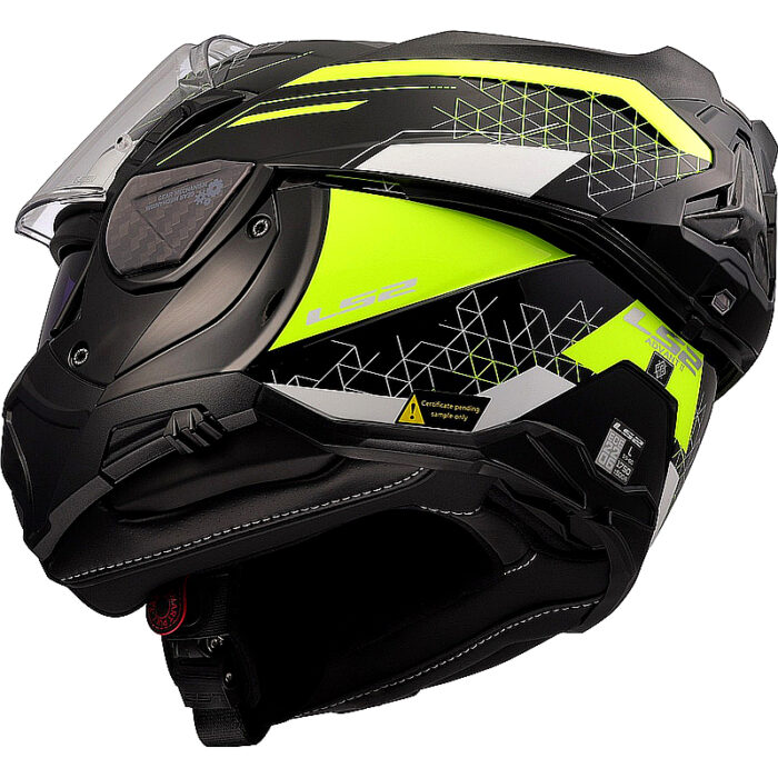 Casco abatible LS2 FF910 Advant II Carbon negro-amarillo - Imagen 13