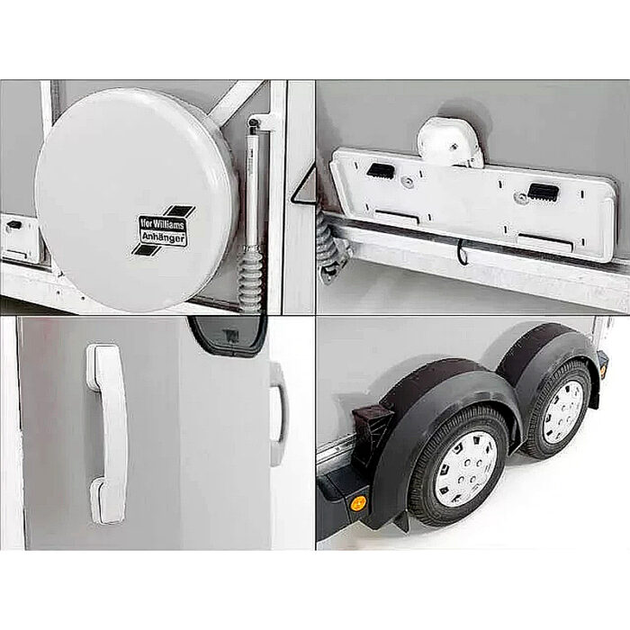 Ifor Williams HB506 remolque para caballos, plata - Imagen 7
