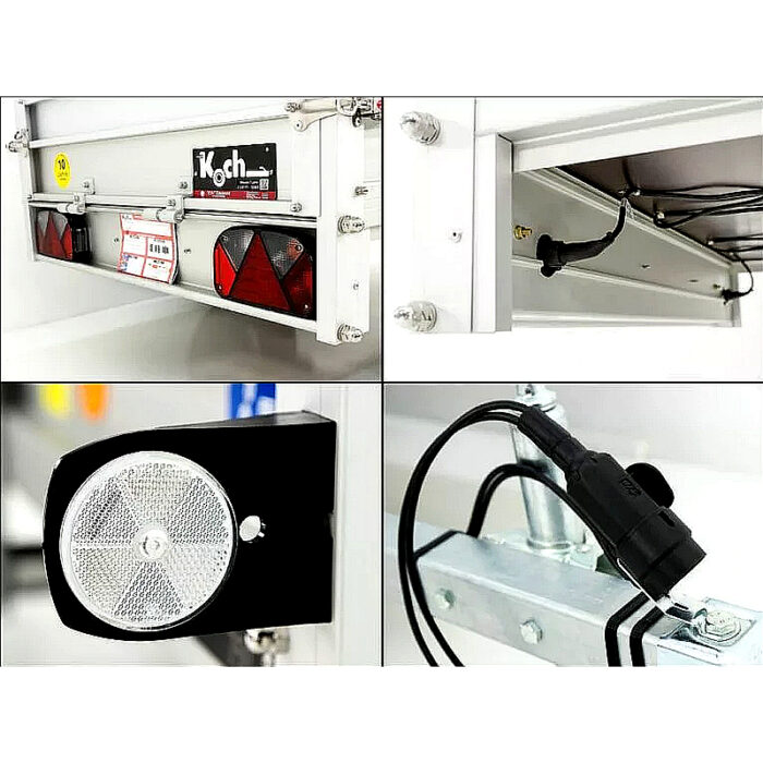 Koch Remolque con tapa Tipo U2 105x205 cm, 750 kg - Imagen 7