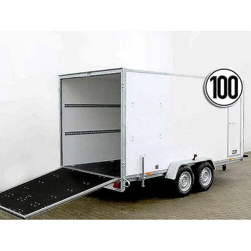 Remolque cerrado BK 200x400 cm, 2,7 t, 100 km/h, con rampa