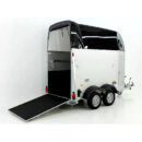 Humbaur Single Alu 1600 remolque caballos con montura