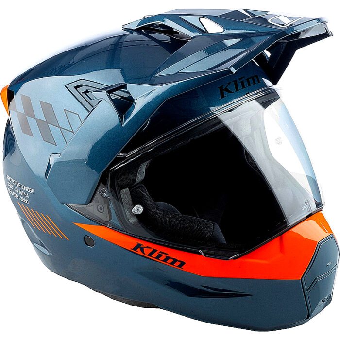 KLIM X1 Alpha Casco enduro ECE 22.06 DOT Azul brillante M - Imagen 7