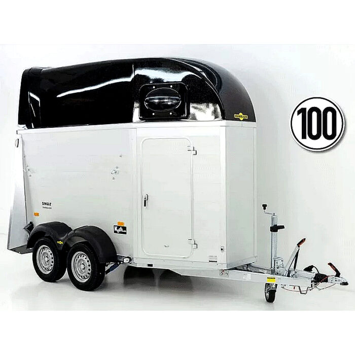 Humbaur Single Alu 1600 remolque caballos con montura